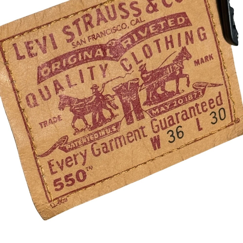 Levi's 550 Beige Relaxed‎ Fit Jeans W36 L30 - Picture 5 of 6